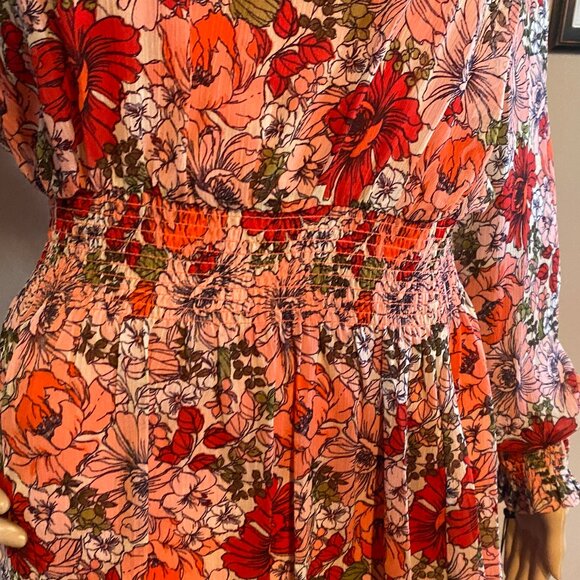 Tommy Hilfiger Floral Chiffon L/S Dress NWT Size 8P - Picture 5 of 7